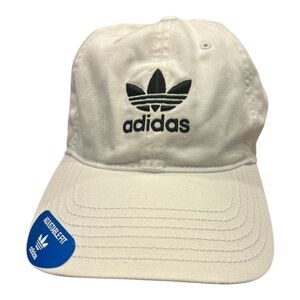 Adidas adjustable Cream Cap with Black Logo